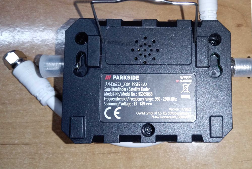 Супутниковий шукач сигналу Parkside Pointeur Satellite PSSFS 3 A2