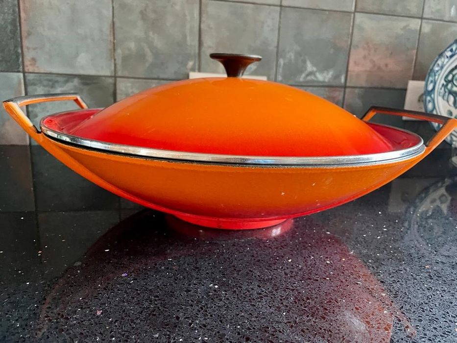 Le Creuset Orange Wok