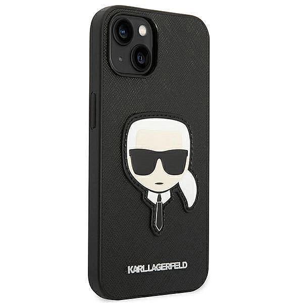 Etui Karl Lagerfeld Saffiano Karl's Head Patch na iPhone 14 Plus - cza