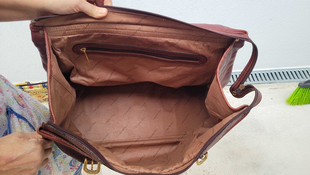 Mala de viagem Emidio Tucci em Pele