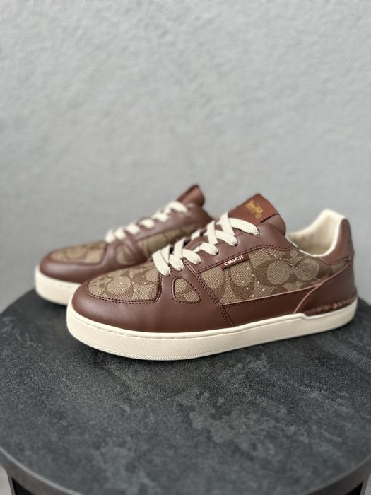 Мужские кроссовки кеды кожанные Coach