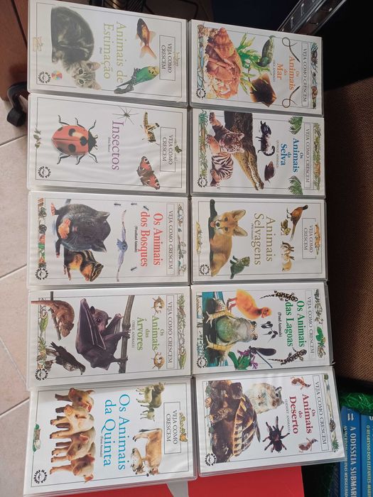 Documentários Veja Como Crescem VHS's 10 unidades