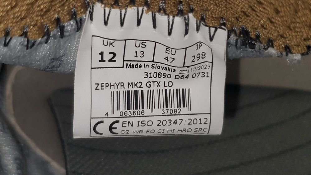 Кроссівки Lowa ZEPHYR MK2 GTX LO Coyot Оригінал 40 41 42  44 47