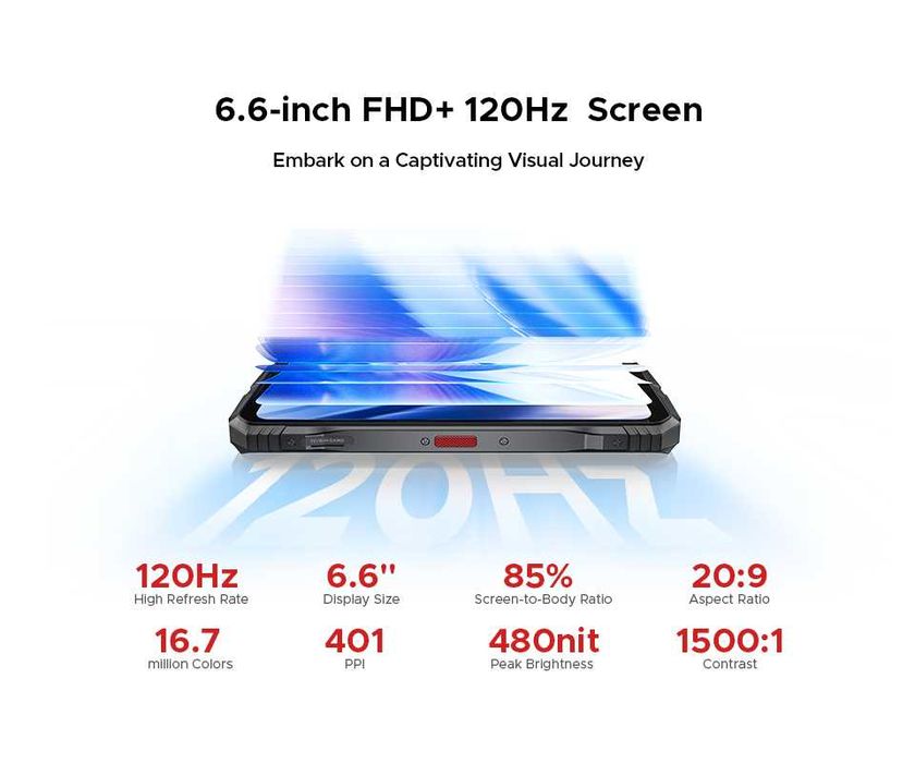 DOOGEE S118 PRO 24/512Gb, 108/20NV/8/32Mp 10800мАч, D7050, 6,6" стерео