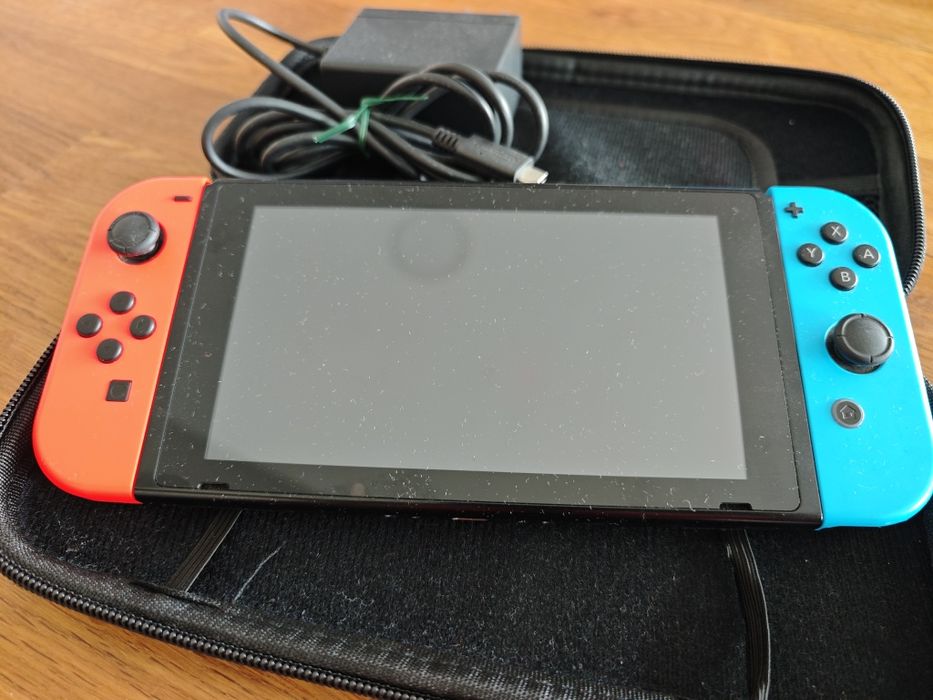 Nintendo switch com capa