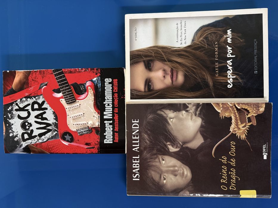 Livros - Espera por mim, Rock War, Reino do Dragão de Ouro
