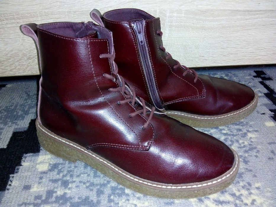 Skórzane botki ZARA r.38 stan idealny