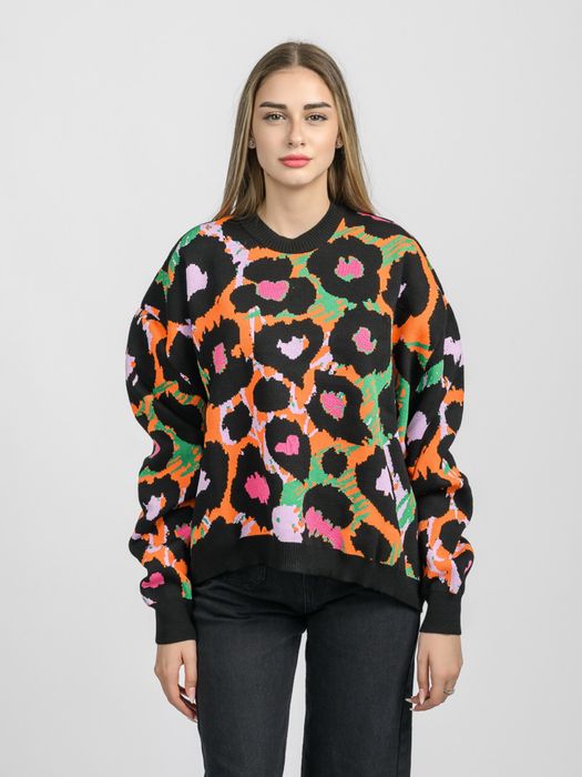 Різнокольоровий светр оверсайз