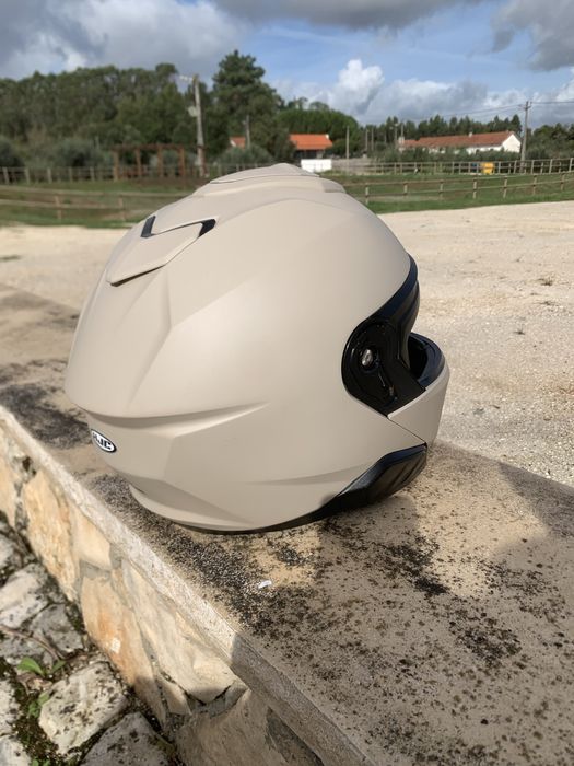 Capacete HJC I91 matt sand beige
