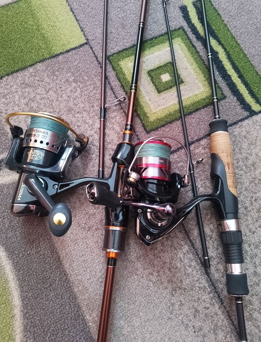 Спінінги пара в заборі нові  slim/warlock. Ecusima 2000vi.ninga lt2000