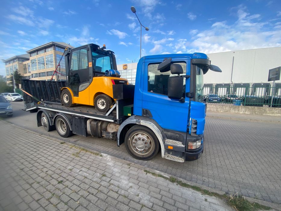Wózek widłowy 5 ton, załadunek ciężkich maszyn, Duży widlak Forklift