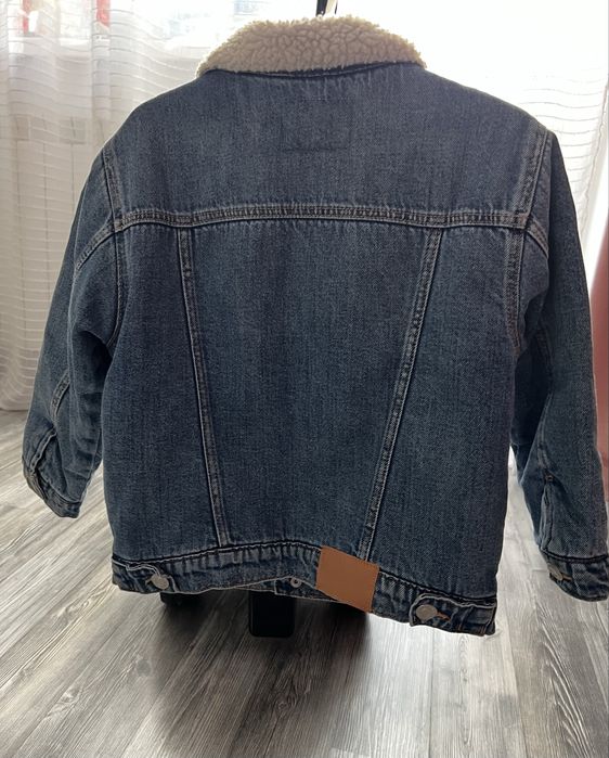 Утеплена дитяча джинсова куртка zara