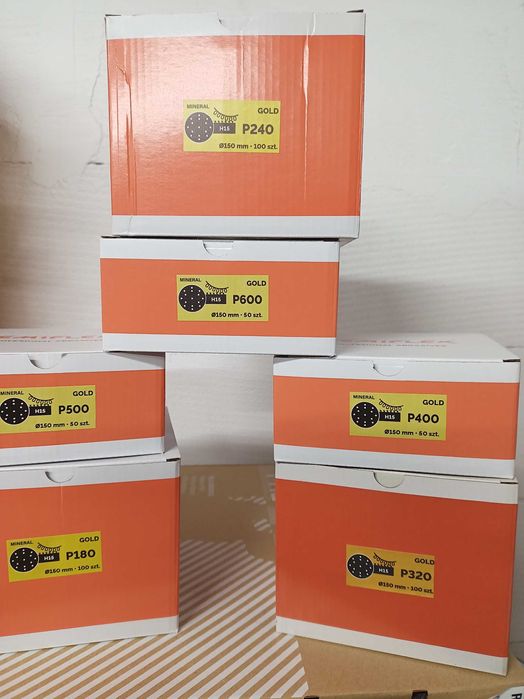 Krążki ścierne Gold 150mm 15H dużo gradacji FV!