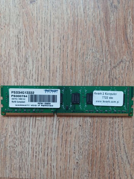 RAM 4GB 1333 PATRIOT ddr3