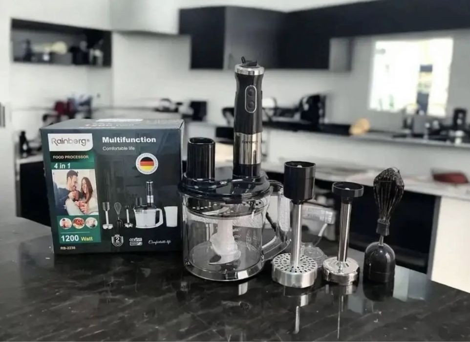 Блендер 6 в 1 Rainberg RB-2238 миксер кухонный комбайн измельчитель