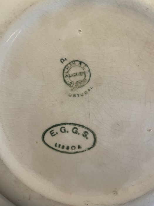 Prato fundo grande quadrados Louças de sacavem