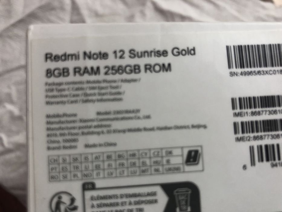 Redmi note 12 8/256 на запчасти