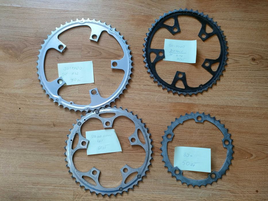 Tarcze, blaty, zębatki do korb rowerowych