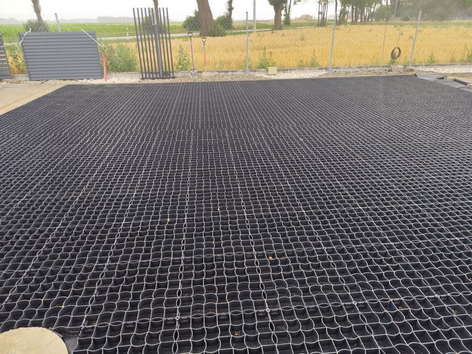 Kratka parkingowa 50x50x4 czarna/ Eco kratka