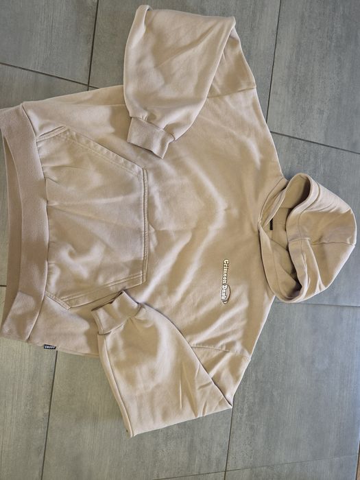 Beżowa bluza z kapturem cropp r. S