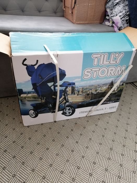 Велосипед з батьківською ручкою  Tilly Storm