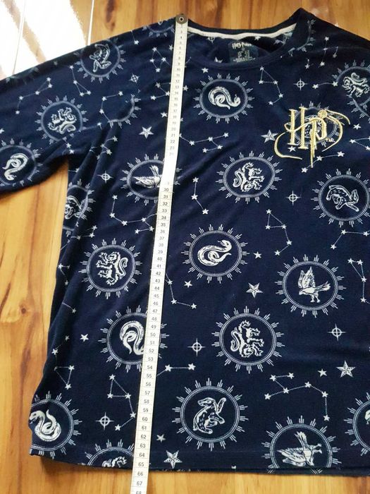 Piżama Harry Potter Wizarding World granatowa welurowa   M 40-42