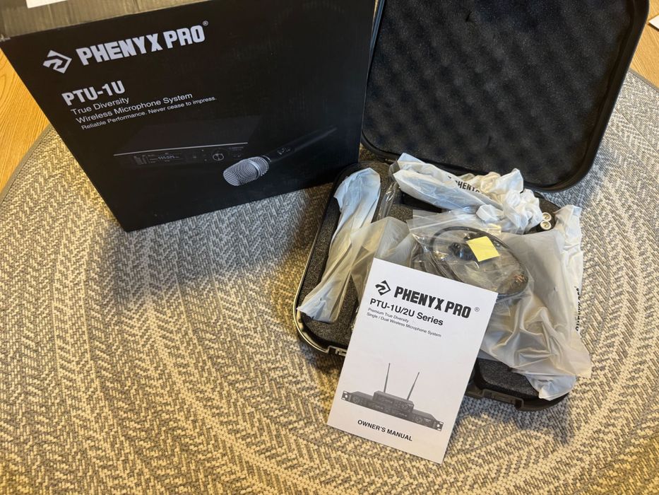 PHENYX PRO PTU-1U Bezprzewodowy System Mikrofonowy + Oryginalne Pudełko