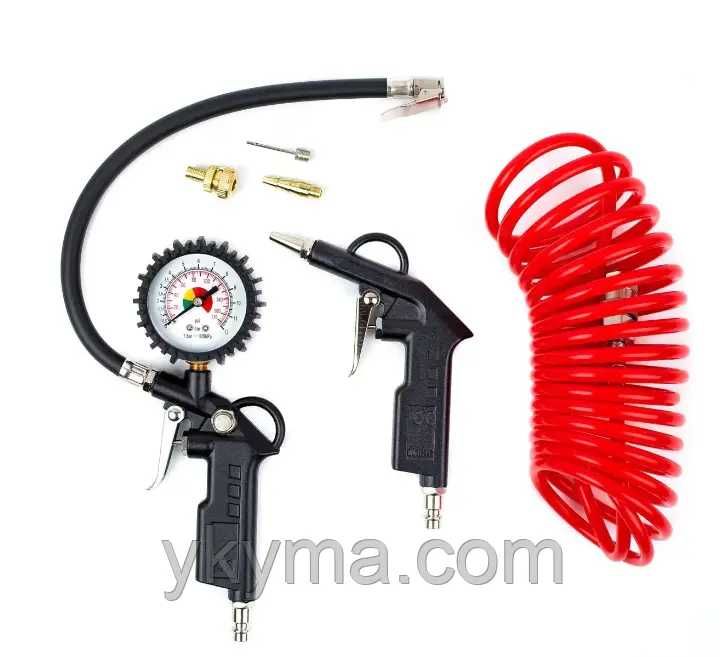 Набір пневмоінструментів для компресора 6 в 1 AMIO  (15 бар / 5 м)