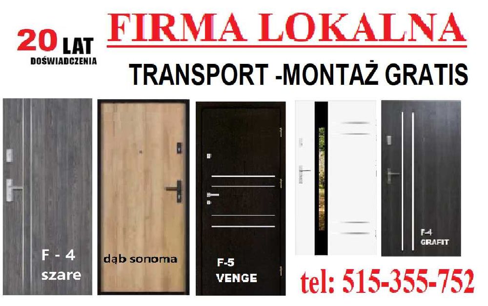 Drzwi do mieszkania w bloku WEJŚCIOWE zewnętrzne z MONTAŻEM, wyciszone