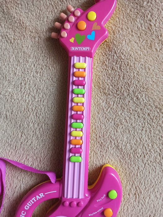 Електронна гітара Bontempi (музика, іграшка, інструмент, кнопки)