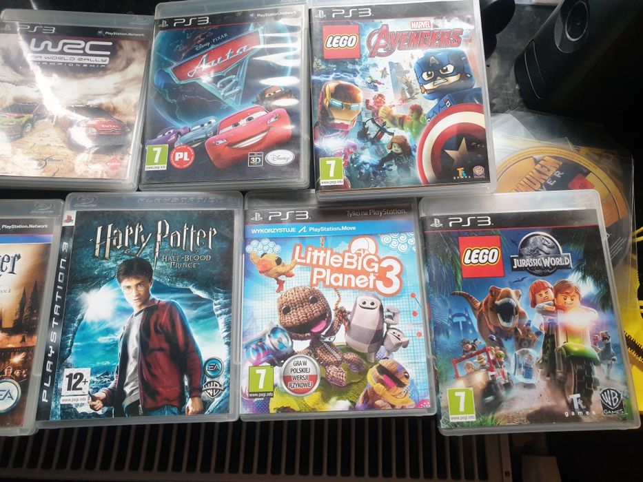 Ps3 gry jurasic world avengers Little Big planet Harry Potter wrc