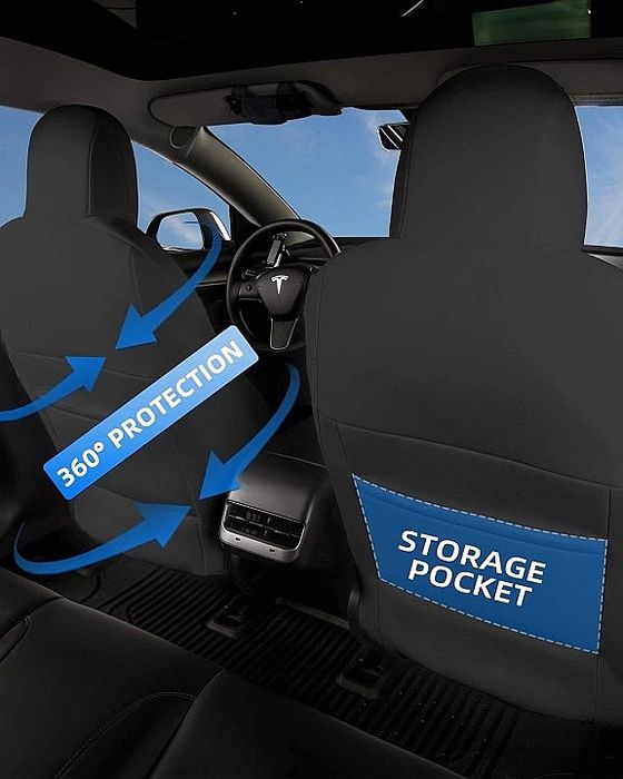 Pokrowce Samochodowe Na Siedzenia Do Tesla Model 3/2017, 2023 Toyoun
