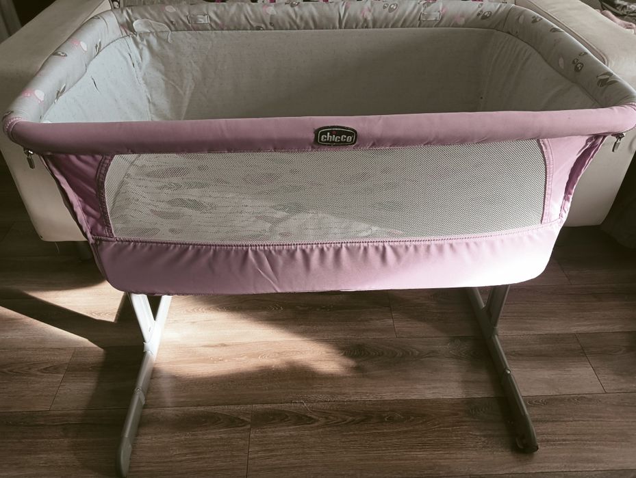 Łóżeczko Dostawka Chicco różowe