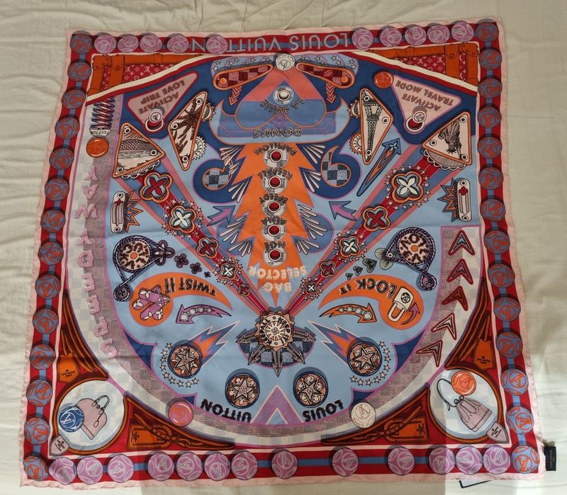 Nowa Louis Vuitton Chusta Pinball LV Square M70786
