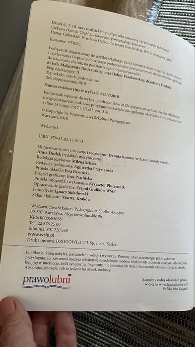 Podręcznik do Chemi ciekawa chemia klasa 8