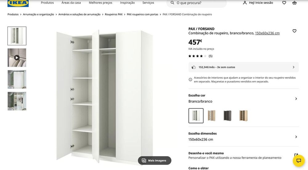Comoda + Roupeiro IKEA