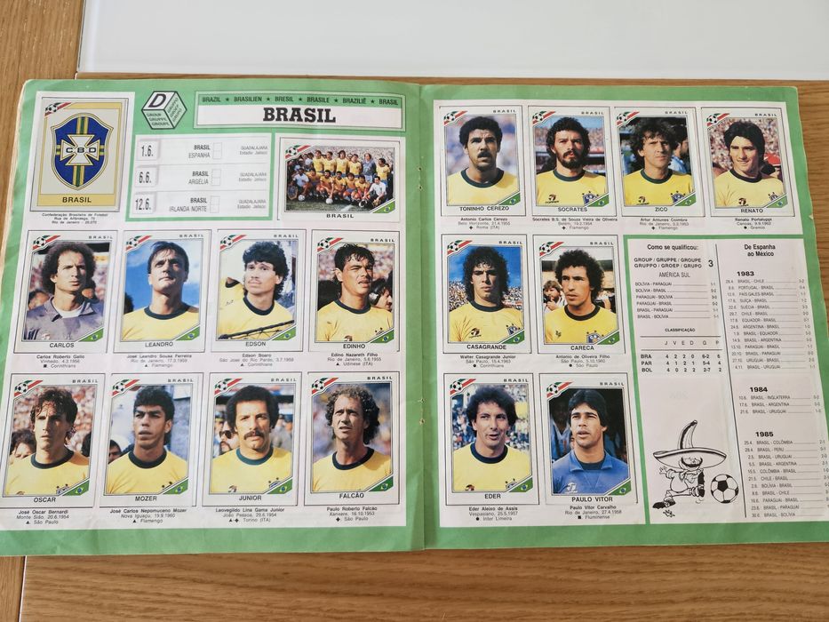 Caderneta Mundial 86 Completa