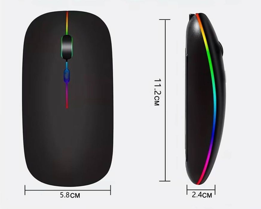 Бездротова мишка з RGB підсвіткою USB/Bluetooth