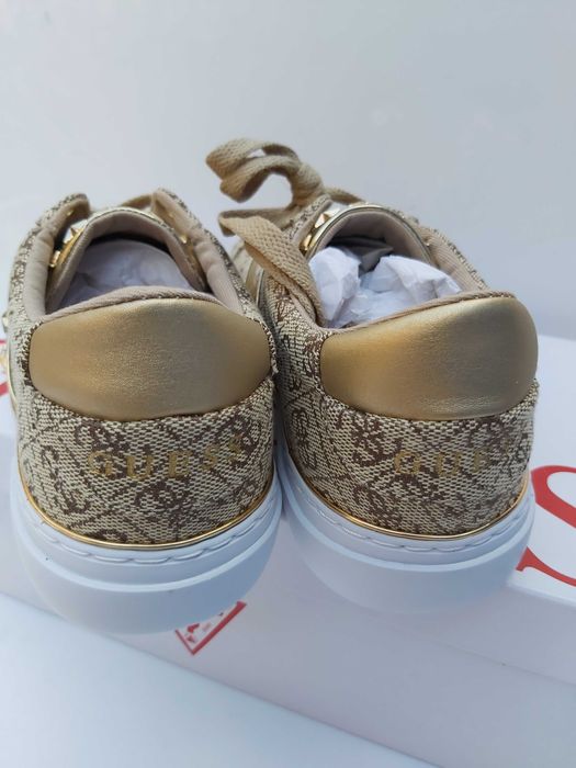 NOWE buty złote sneakersy GUESS trampki tenisówki rozmiar 36