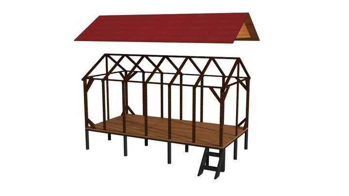 Gołębnik solidna konstrukcja wysyłka gratis 250cm / 800 cm