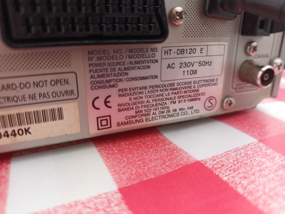 Leitor DVD vintage- Samsung HT-DB 120