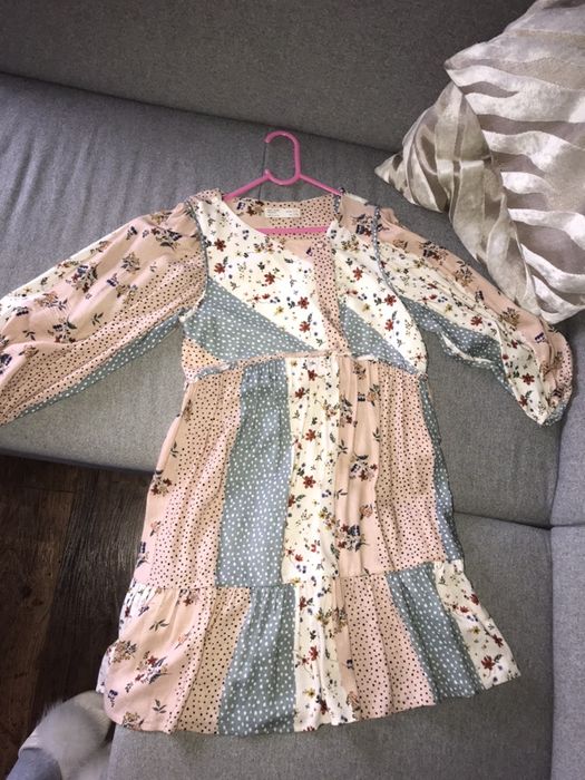 Zara sukienka nowa patchworkowa 152