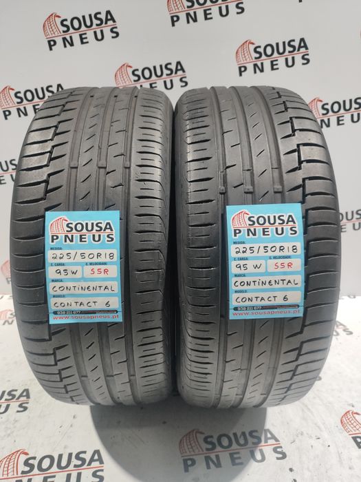 2 pneus semi novos 225-50R18 Continental SSR - Oferta dos Portes