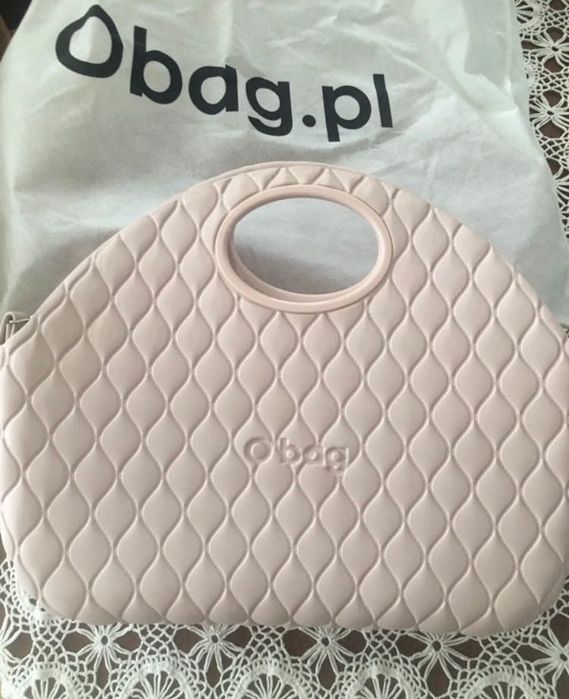 Obag moon rosa smoke pikowany