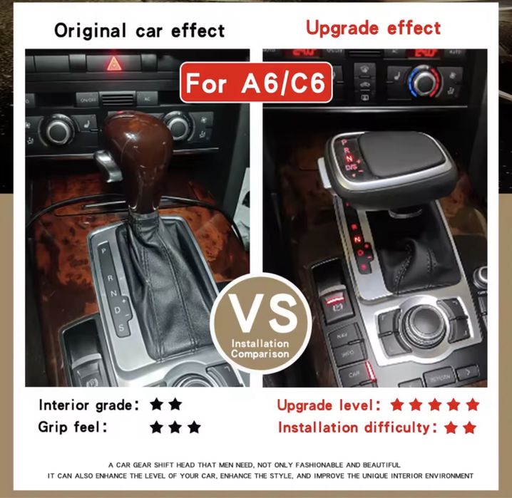 Ручка КПП з LED індикатором для Audi