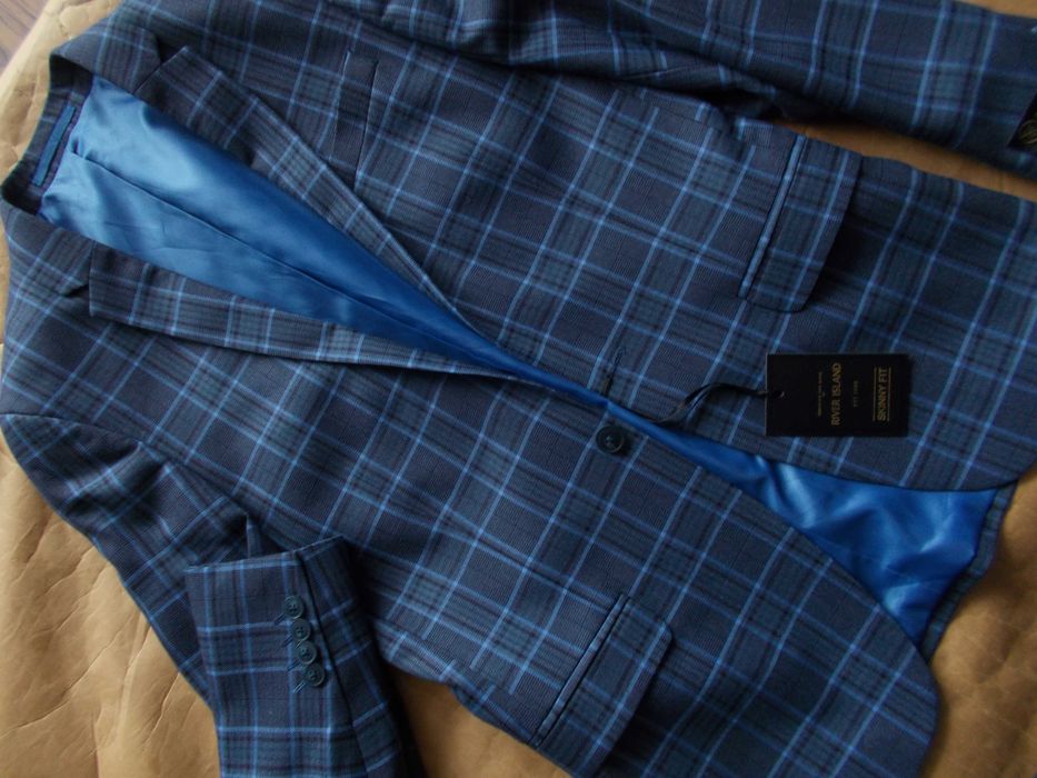 RIVER ISLAND PREMIUM Designerska Marynarka Młodzieżowa Roz S UK