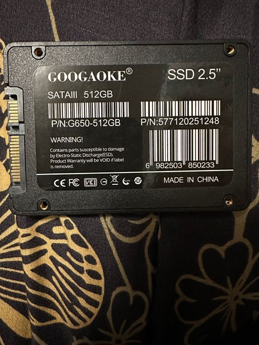 Внутрішній жорсткий диск SSD GOOGAOKE 2,5 SATA3 512 GB