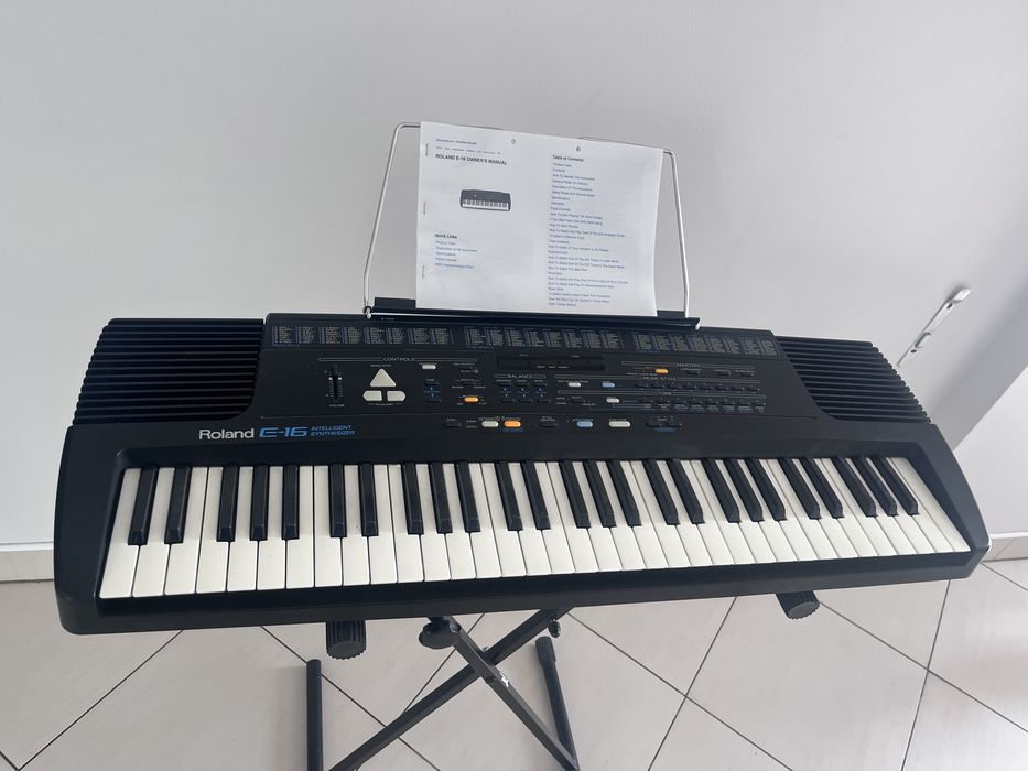 Roland E-16 syntezator, keyboard