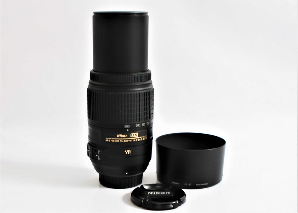 Lente Nikon AF-S 55-300mm DX ED G VR a funcionar na perfeição