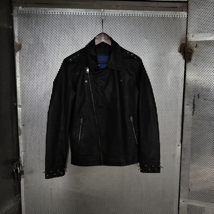 Archival Heavy Spiked Leather Biker Jacket